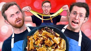 Try Guys Make Hand Pulled Noodles with No Recipe [upl. by Aelber144]