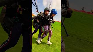 paraglidinginpokhara paraglidinginnepal ladypilot flyingmunkyairventures ladypilot [upl. by Scoville]