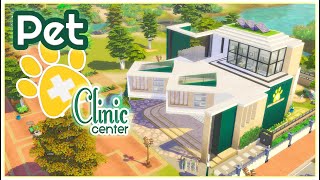 Pet Clinic Remake The Sims 4  Vet Clinic The Sims 4 🐶🐱  The sims 4 fast build [upl. by Schoenburg]