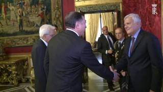 Mattarella riceve le Credenziali dei nuovi Ambasciatori in Italia [upl. by Hassadah]