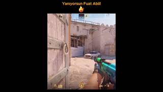 Yanıyor cs2 dust2 cs2edit cs2funny cs2funnymoments csgofunny molotow csgoedit cs2clutch [upl. by Tybald]