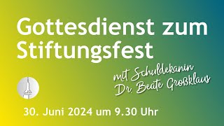 Gottesdienst zum Stiftungsfest [upl. by Mirielle]