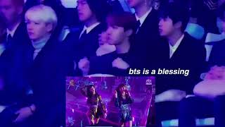 BTS reaction to BLACKPINK Lisa RAP AS IF ITS YOUR LAST [upl. by Enenstein]