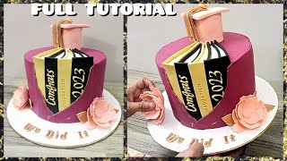 Graduation Ceremony 2023 Cake Design  Graduation Cake Decorating Ideas  Evas Bakes [upl. by Allsun]