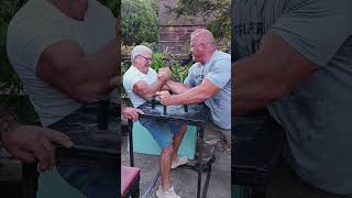 Jerry Cadorette training his toproll teamstone labyrinth armwrestling stonetv fun gym ginger [upl. by Nedac208]