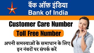 Bank of India Customer Care Number  Customer Care Number  Bank of India  Bank Buddy India [upl. by Eahsel]