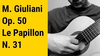 Mauro Giuliani Le Papillon Op 50 n 31 Allegretto [upl. by Henni]