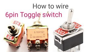 How to wire 6pin toggle switch [upl. by Aneris]