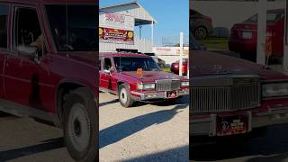 Cadillac Sedan DeVille Hearse cruising Fest World Record Longest Parade of Hearses Fowlerville [upl. by Buderus]