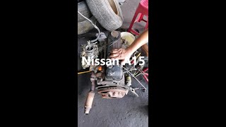 Nissan Vanette C22 A15 15liter Used Petrol Engine Start Up with Bad Carburetor [upl. by Norrad]