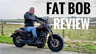 HarleyDavidson Fat Bob 114 Full Review 2019 How good is it What does it ride like [upl. by Rehpitsirhc]