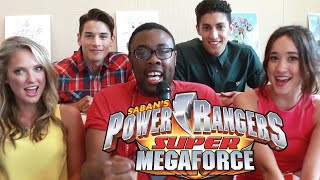 POWER RANGERS Super Megaforce Cast Interview  Black Nerd [upl. by Eolanda919]