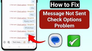 Not Sending Check Option Problem  Fix Messages Trouble Sending Problem Message Not Sending Problem [upl. by Alah]