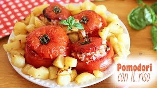 POMODORI CON IL RISO 🍅  ricetta estiva  veloce e leggera  con patate [upl. by Silvan]