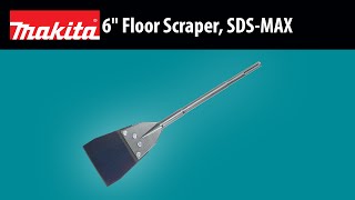 MAKITA 6quot Floor Scraper SDSMAX Short Version [upl. by Atibat551]