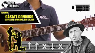 Cómo tocar Cásate Conmigo de Silvestre Dangond Ft Nicky Jam en Guitarra  Tutorial  PDF GRATIS [upl. by Doyle109]