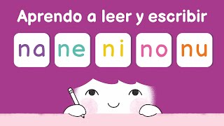 Aprender a leer las sílabas na ne ni no nu [upl. by Nnylkoorb700]