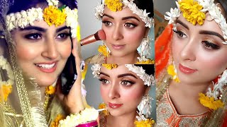 Deewangi quotNageenquot MehndiMayon Inspired Makeup look Step by Step Tutorial [upl. by Velick]