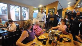 Obama Visits the Buff Restaurant [upl. by Paton]