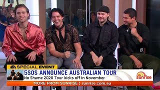 5SOS talk about Fire Fight Australia new album and tour on Sunrise [upl. by Aiuhsoj101]