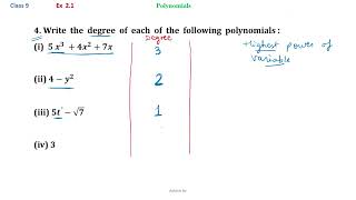 9  Maths  Polynomials  Ex 21  Q4 [upl. by Heiner122]