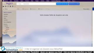 YahooMail  comment créer et gérer des dossier Yahoo [upl. by Nnaycart]