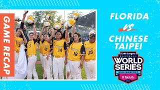 LLWS Championship Highlights Chinese Taipei vs Florida  Little League Baseball World Series [upl. by Allehs607]