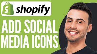 Add Social Media Icons on Shopify 2024 [upl. by Haorbed]