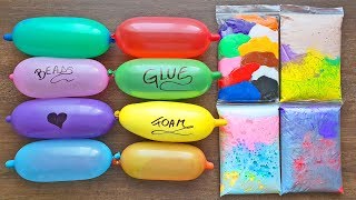 Making Slime with Funny Balloons and Slime Bags [upl. by Werra6]