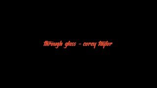 Through Glass  Corey Taylor Stone Sour  Lyrics  Acoustic Live [upl. by Ivie]