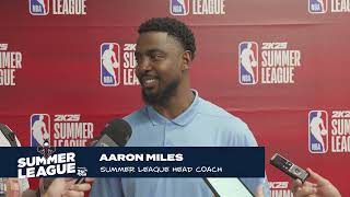 Aaron Miles Recaps Game 1 vs Timberwolves  2024 NBA Summer League Postgame [upl. by Soo]