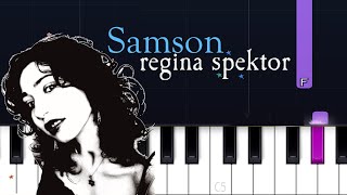 Regina Spektor  Samson Piano Tutorial [upl. by Aja629]