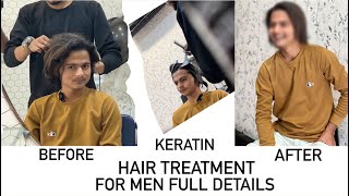 Keratin hair treatment  long hair keratin treatment boy [upl. by Ailefo854]