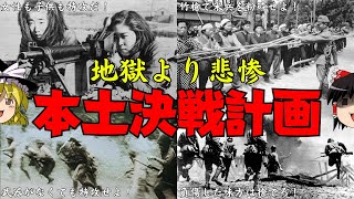 総特攻！おぞましすぎる本土決戦計画【ゆっくり解説】 [upl. by Triplett871]