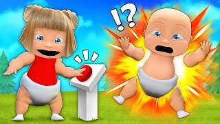 Baby amp Girlfriend Press The Wrong Button in Roblox [upl. by Tadd]