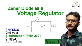 Zener diode as voltage regulator  ভোল্টেজ রেগুলেটর হিসেবে জেনার ডায়োড [upl. by Gran829]