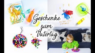 Vatertagsgeschenk basteln mit Kindern 3 schnelle Ideen [upl. by Edals]