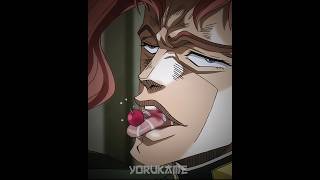 Kakyoin x Cherry 🤡😂  jjba jojo funny anime kakyoin [upl. by Eirac]