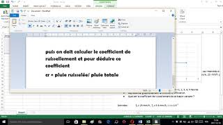 déterminer la fonction de production daprès le coefficient de ruissellement [upl. by Eerised]