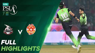 Full Highlights  Lahore Qalandars vs Islamabad United  Match 27  HBL PSL 7  ML2T [upl. by Rowena804]