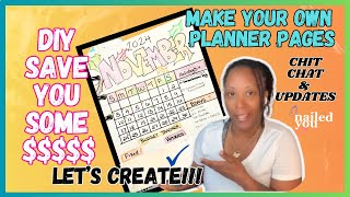 DIY Planner Pages  Easily Track your Budget  Lets Chit Chat [upl. by Ariew]