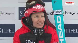 AUDI FIS Ski World Cup  Womens slalom  Killington USA 1st run Dec 1 2024 weliveskiing [upl. by Ladnyc]