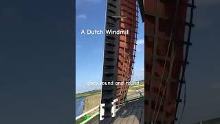 A Dutch Windmill Turning in the Wind Zaanse Schans [upl. by Aicram840]