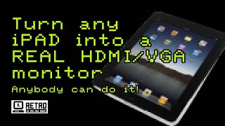 Turn any old Apple iPad into a real HDMI monitor with HDMI amp VGA inputiPad  air  mini  pro [upl. by Amleht]