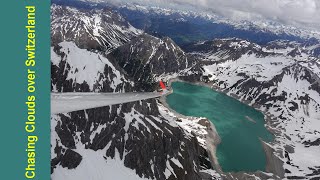 Swiss Alps Gliding Chasing Clouds over Switzerland [upl. by Aicia556]