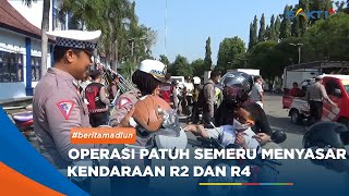 MADIUN  Operasi Patuh Semeru Pemotor Pilih Balik Arah Dari Pada Kena Razia [upl. by Aoniak]