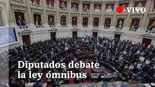 EN VIVO  Debate de la ley ómnibus en el Congreso se discute artículo por artículo [upl. by Pfister]