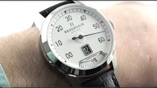 Reservoir Supercharged Classic Jump Hour Retrograde Power Reserve RSV01SC13021 Watch Review [upl. by Auqinehs]