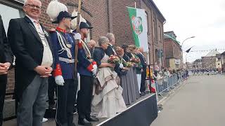 Schützenfest in Grevenbroich Kapellen 2024  Königsparade am 262024  BSV KapellenErft [upl. by Stevena]