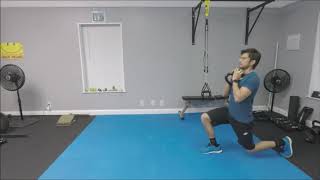 Desplantes Caminando con Pesas Rusas  Kettlebell Walking Lunges [upl. by Prudhoe]